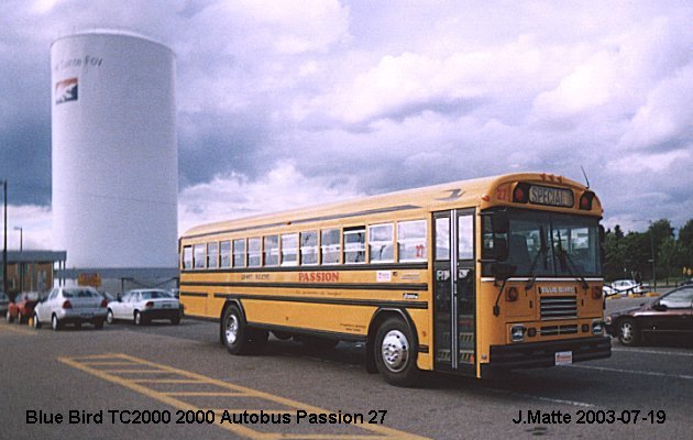 BUS/AUTOBUS: Blue Bird TC 2000 2000 Passion