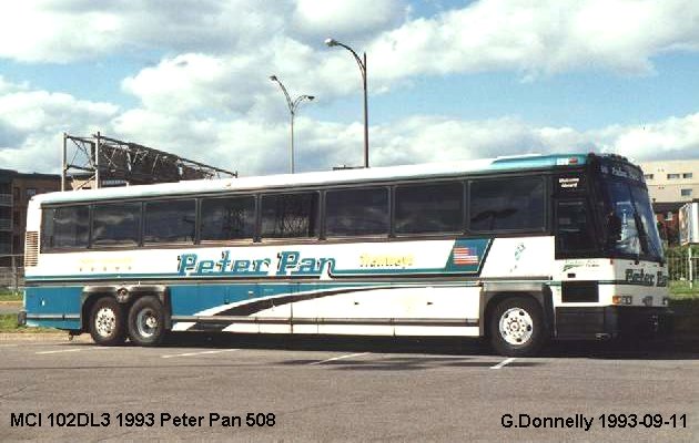 BUS/AUTOBUS: MCI 102DL3 1993 Peter Pan