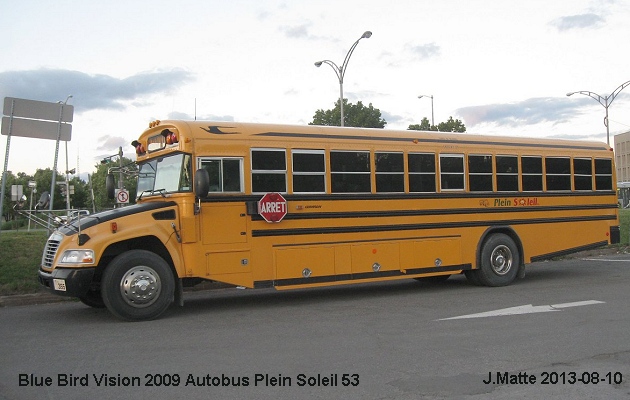 BUS/AUTOBUS: Blue Bird Vision 2009 Plein Soleil