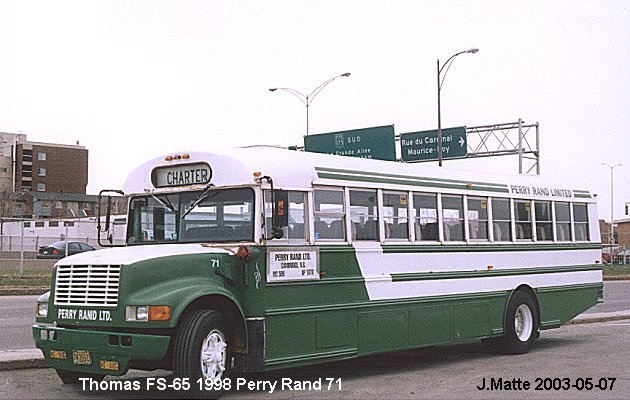 BUS/AUTOBUS: Thomas FS-65 1998 Perry Rand