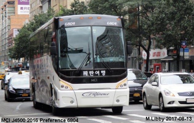 BUS/AUTOBUS: MCI J4500 2016 Preference