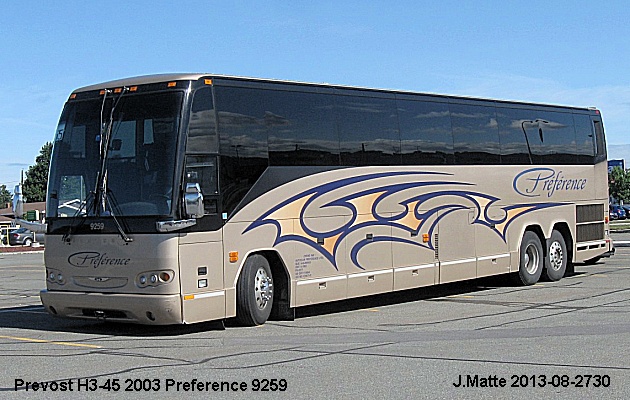 BUS/AUTOBUS: Prevost H3-45 2003 Prevost