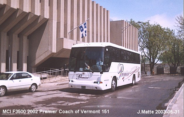 BUS/AUTOBUS: MCI F3500 2002 Premier