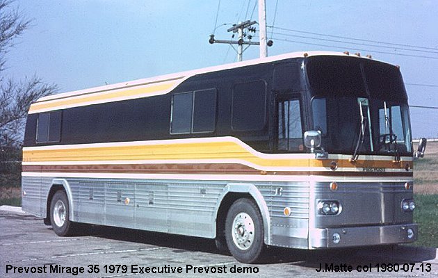 BUS/AUTOBUS: Prevost Miirage 35 1979 Prevost