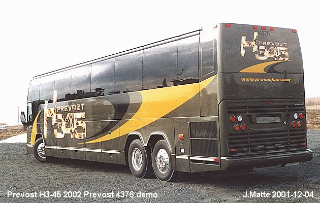 BUS/AUTOBUS: Prevost H3-45 2002 Prevost