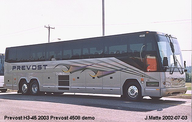 BUS/AUTOBUS: Prevost H3-45 2003 Prevost