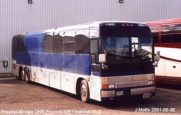 BUS/AUTOBUS: Prevost Mirage 1998 Prevost