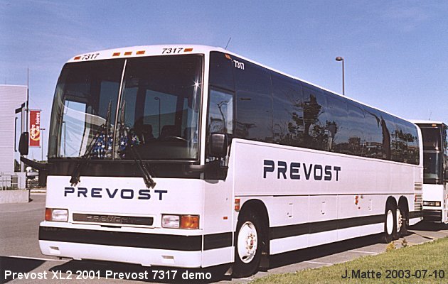 BUS/AUTOBUS: Prevost XL-2 2001 Prevost