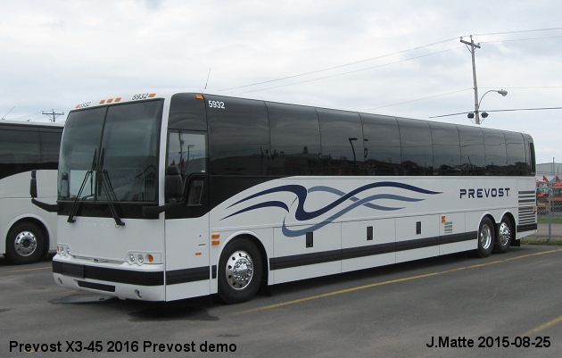 BUS/AUTOBUS: Prevost X3-45 2016 Prevost Car