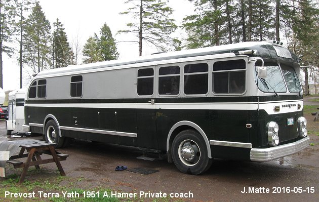 BUS/AUTOBUS: Prevost Terra-Yath 1951 Prive-Hamer