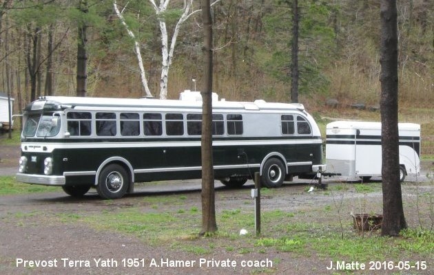 BUS/AUTOBUS: Prevost Terra-Yath 1951 Prive-Hamer