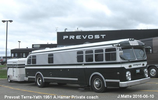 BUS/AUTOBUS: Prevost Terra-Yath 1951 Prive-Hamer