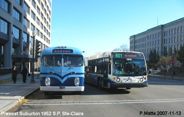 BUS/AUTOBUS: Prevost Surburbin 1952 Prive