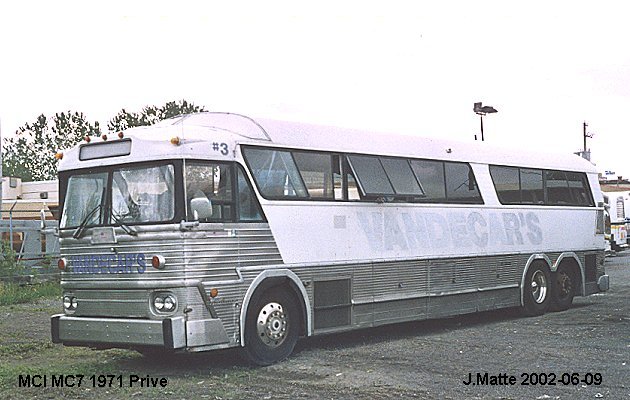 BUS/AUTOBUS: MCI MC 7 1973 Prive