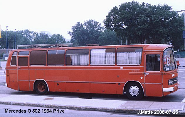 BUS/AUTOBUS: Mercedes O 302 1964 Prive