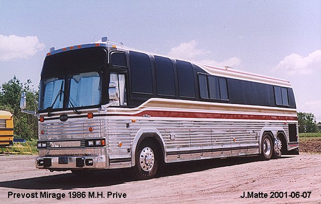 BUS/AUTOBUS: Prevost Le Mirage 1986 Excellence