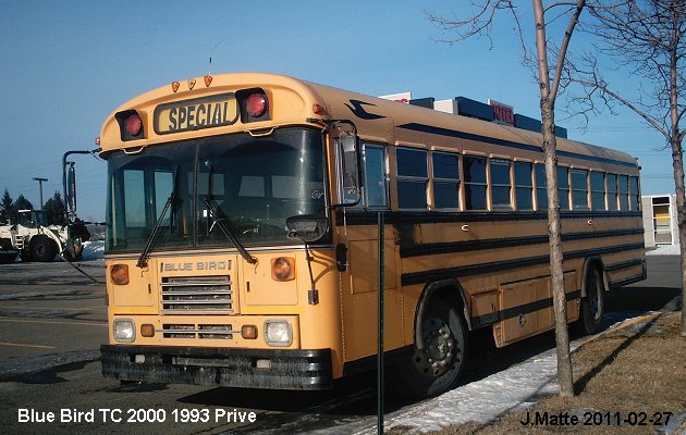 BUS/AUTOBUS: Blue Bird TC2000 1993 Prive