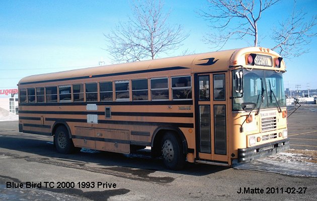 BUS/AUTOBUS: Blue Bird TC2000 1993 Prive