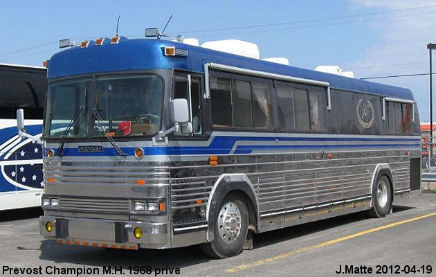 BUS/AUTOBUS: Prevost Champion 35 1968 Prive