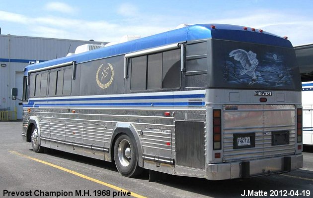 BUS/AUTOBUS: Prevost Champion 35 1968 Prive