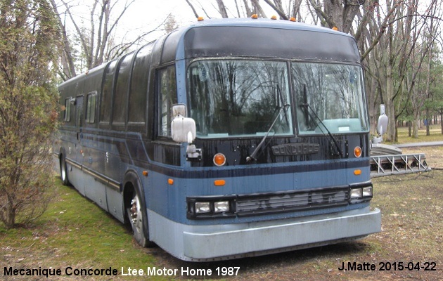 BUS/AUTOBUS: Mecanique Concorde Motor Home 1987 Prive