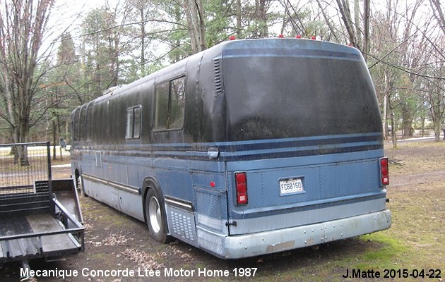 BUS/AUTOBUS: Mecanique Concorde Motor Home 1987 Prive