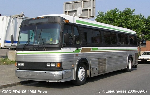 BUS/AUTOBUS: GMC PD4106 1964 Prive