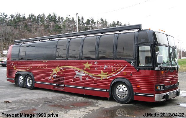 BUS/AUTOBUS: Prevost Mirage 1990 Prive