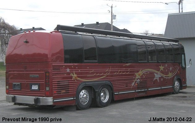 BUS/AUTOBUS: Prevost Mirage 1990 Prive