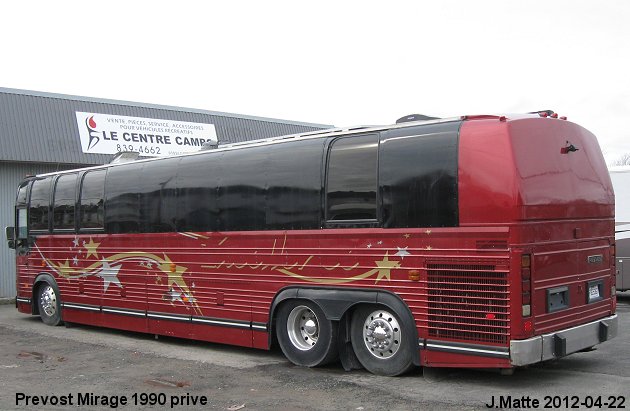 BUS/AUTOBUS: Prevost Mirage 1990 Prive