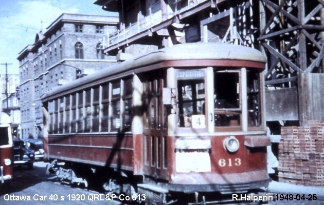 BUS/AUTOBUS: Ottawa Car 40S 1920 QRLP