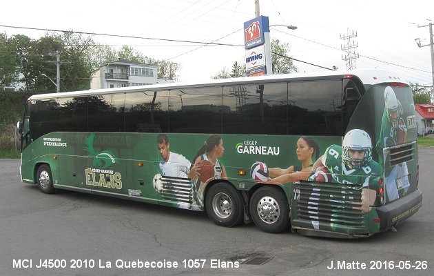 BUS/AUTOBUS: MCI J4500 2010 Quebecoise