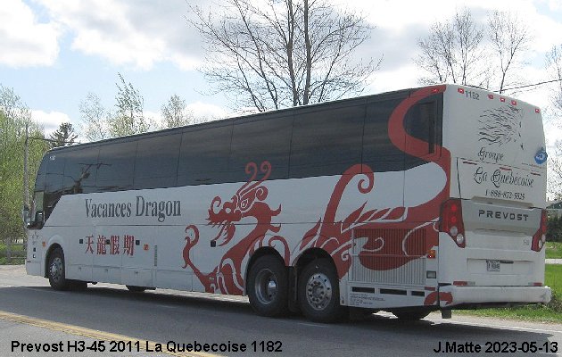 BUS/AUTOBUS: Prevost H3-45 2011 Quebecoise