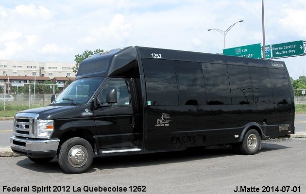 BUS/AUTOBUS: Federal Spirit 2012 Quebecoise