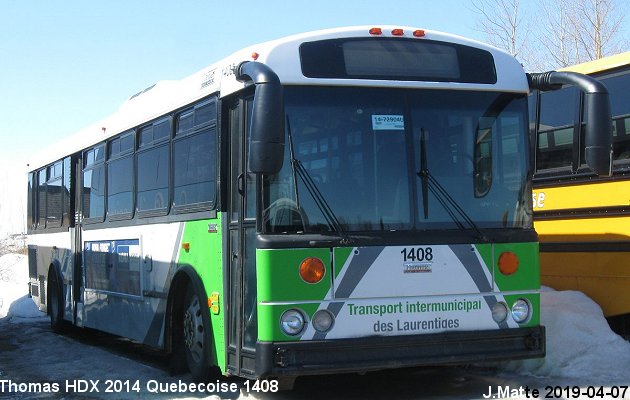 BUS/AUTOBUS: Thomas HDX 2014 Quebecoise