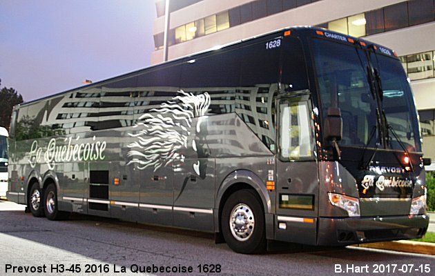 BUS/AUTOBUS: Prevost H3-45 2016 Quebecoise