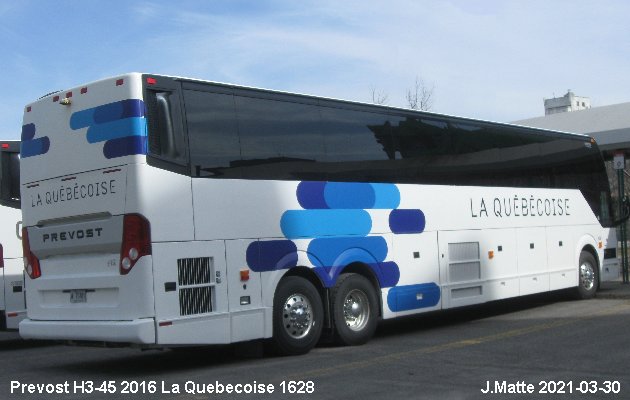 BUS/AUTOBUS: Prevost H3-45 2016 Quebecoise