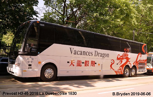 BUS/AUTOBUS: Prevost H3-45 2018 Quebecoise