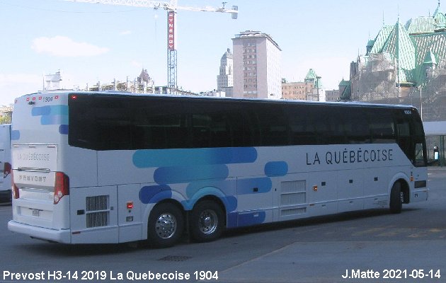 BUS/AUTOBUS: Prevost H3-45 2019 Quebecoise