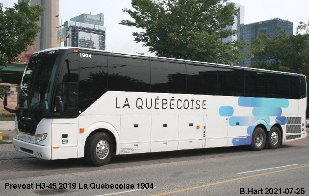 BUS/AUTOBUS: Prevost H3-45 2019 Quebecoise