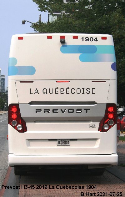 BUS/AUTOBUS: Prevost H3-45 2019 Quebecoise