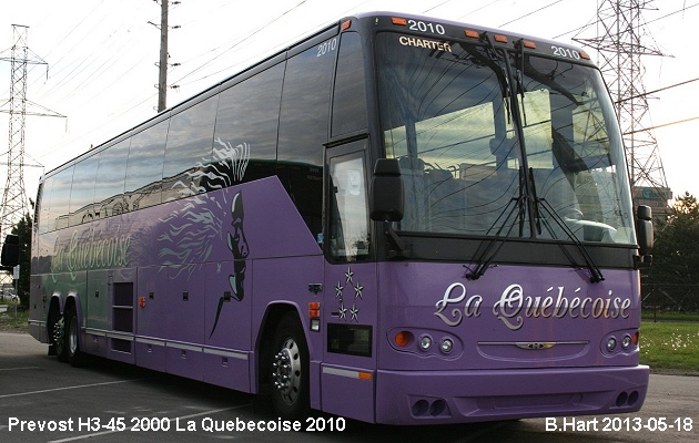 BUS/AUTOBUS: Prevost H3-45 2000 Quebecoise