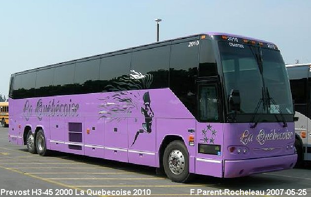 BUS/AUTOBUS: Prevost H3-45 2000 Quebecoise