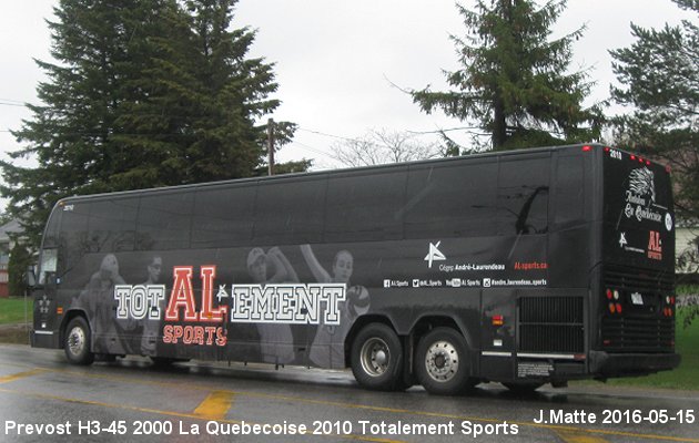 BUS/AUTOBUS: Prevost H3-45 2000 Quebecoise