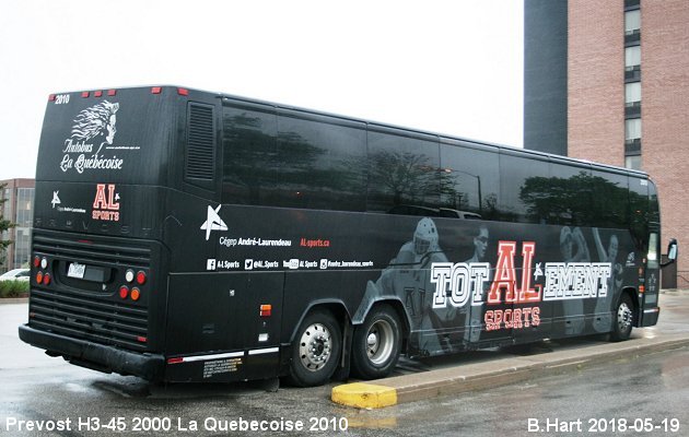 BUS/AUTOBUS: Prevost H3-45 2000 Quebecoise