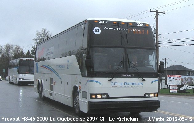 BUS/AUTOBUS: Prevost H3-45 2000 Quebecoise