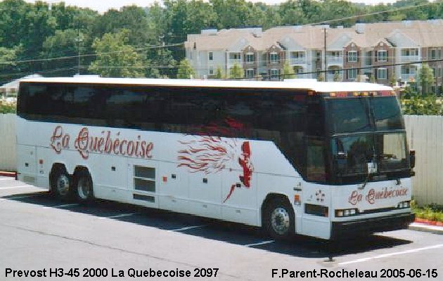 BUS/AUTOBUS: Prevost H3-45 2000 Quebecoise