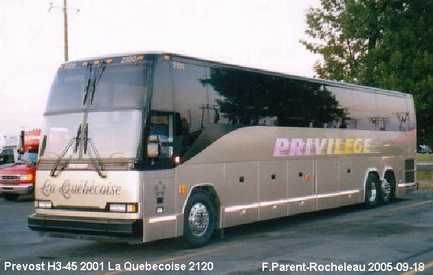 BUS/AUTOBUS: Prevost H3-45 2001 Quebecoise