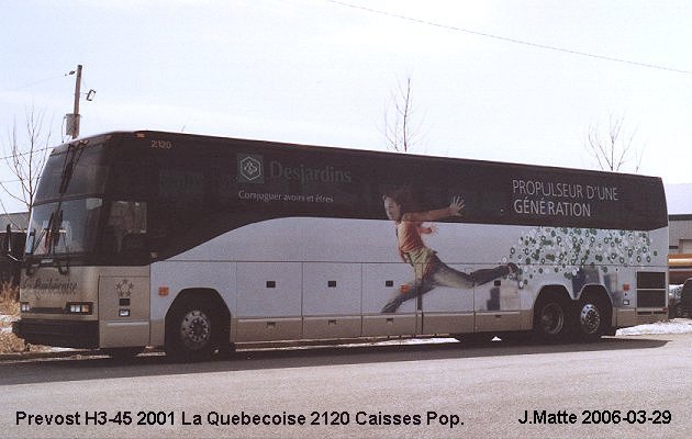 BUS/AUTOBUS: Prevost H3-45 2001 Quebecoise