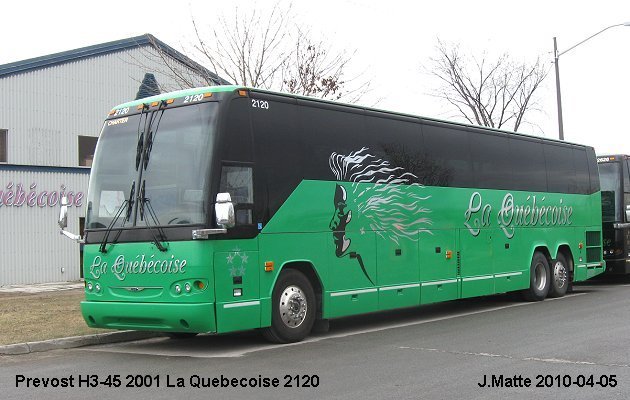 BUS/AUTOBUS: Prevost H3-45 2001 Quebecoise